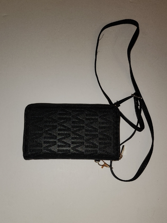 MFK Collection Handbags - MFK Collection Caddy Signature Phone Wallet Crossbody Bag. 8×5
